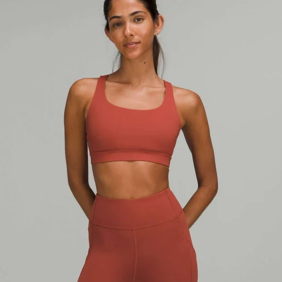 Lululemon Energy Bra in Cayenne Size 6 - Picture 1 of 5